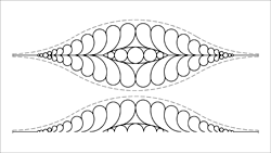 Urban Pods, a patchwork pattern from Sew Kind of Wonderful - digitised longarm quilting design from www.houseofcreations.biz