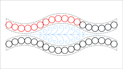 Urban Pods, a patchwork pattern from Sew Kind of Wonderful - digitised longarm quilting design from www.houseofcreations.biz