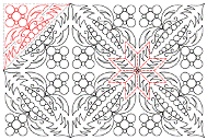 Rapid Fire Hunter's Star Quilting pattern - Circle Roller, digitised longarm quilting design from www.houseofcreations.biz