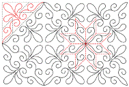 Rapid Fire Hunter's Star Quilting pattern - Elegance, digitised longarm quilting design from www.houseofcreations.biz