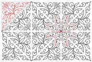 Rapid Fire Hunter's Star Quilting pattern - Grandeur, digitised longarm quilting design from www.houseofcreations.biz