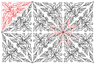 Rapid Fire Hunter's Star Quilting pattern - Holly, digitised longarm quilting design from www.houseofcreations.biz
