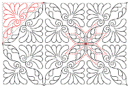 Hunter's Star Quilting pattern - Olwyn, digitised longarm quilting design from www.houseofcreations.biz