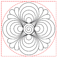 digitised longarm quilting design from www.houseofcreations.biz