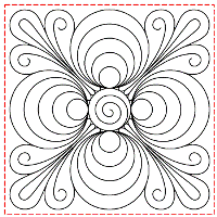 digitised longarm quilting design from www.houseofcreations.biz