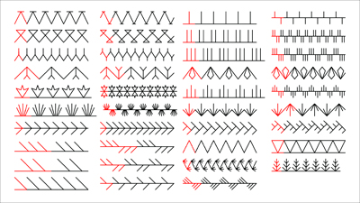 crazy quilting stitches - digitised longarm quilting design from www.houseofcreations.biz
