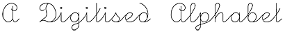 A digitised Alphabet